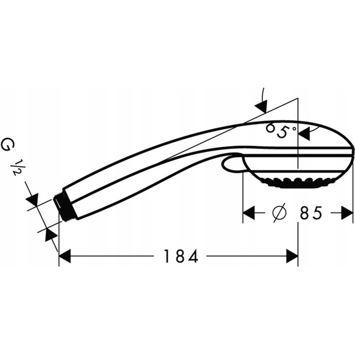 Душова лійка Hansgrohe Crometta 85 Variojet 1/2” хром (28562000)