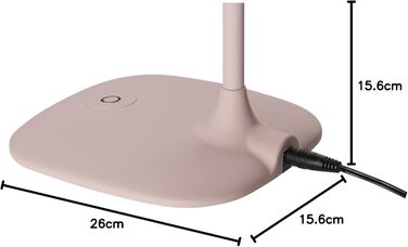 LED настільна лампа EMOS STELLA 6,5W, регулювання яскравості, рожева