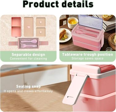 Електрична ланчбокс з підігрівом 1.5L, перезаряджувана, портативна, для роботи, сім'ї, кемпінгу, офісу, авто, подорожей, будівельних майданчиків (Blue)