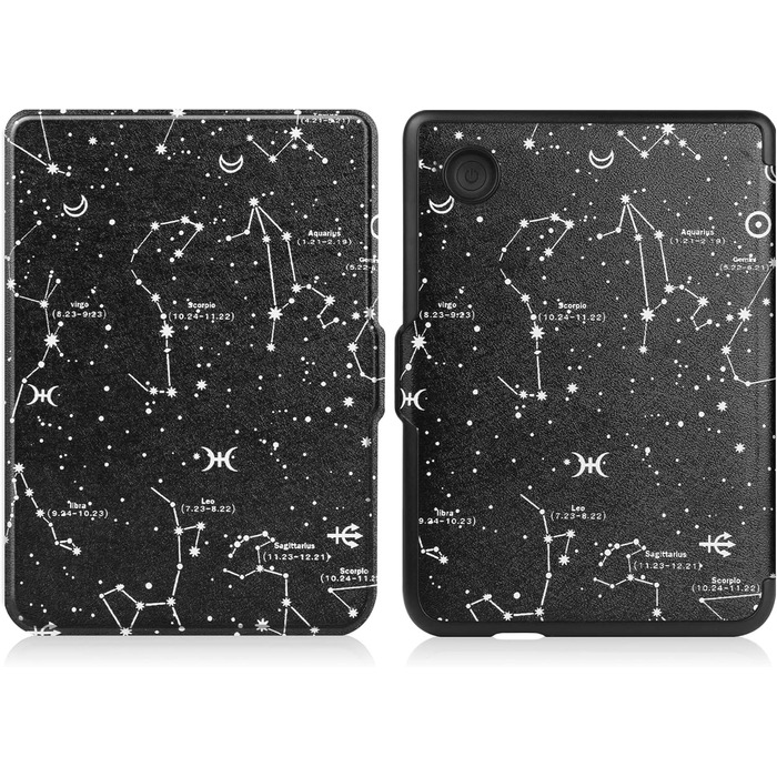 Чохол-книга HGWALP для Tolino Shine 5/Shine Color/Shine 4 та Kobo Clara Colour/Clara BW/Clara 2E eReaders, преміум-якість, авто-ввімкнення/вимкнення (Constellation)