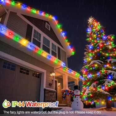 Ланцюжок LED-ліхтарів на батарейках: 1000 LED, тепле світло, для дому та вулиці, з пультом, для вечірки, весілля, декору ялинки