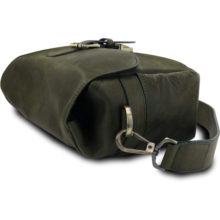 Чохол для камери MegaGear Torres з натуральної шкіри (Olivgrün) для бездзеркальних, моментальних та DSLR камер