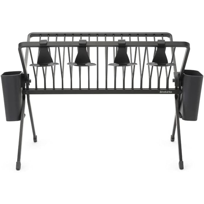 Brabantia Folding Dish Drainer (L, Dark Grey)