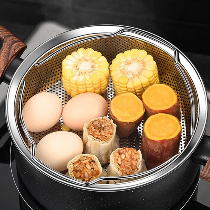 Вставка для пароварки, Ø 22 см, нержавіюча сталь 304, для каструль, сковорідок, мультиварки Instant Pot