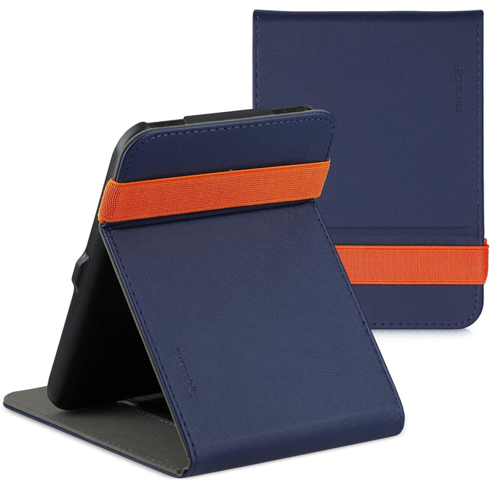Чохол kwmobile для Tolino Shine 2 HD з петлею та підставкою - темно-синій