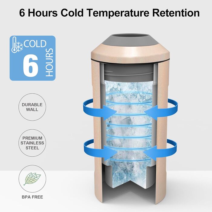 Охолоджувач для вина з кришкою, 750мл, для вина, шампанського, з нержавіючої сталі, подвійні стінки, портативний, для пікніка, подарунок для поціновувача вина, рожевий
