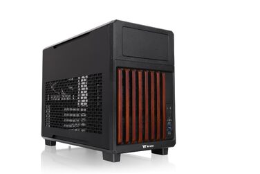 Корпус для ПК Thermaltake TR200 WS Micro-ATX/Mini-ITX, підтримка СРО 360мм, 7 вентиляторів 120мм, USB-C, чорний