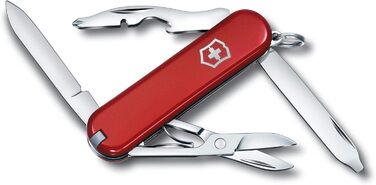 Швейцарський ніж Victorinox Rambler Klein, 10 функцій, червоний (з Phillips викруткою та ножицями)