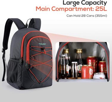 Cooler Backpack 25L Waterproof Cooler Backpack Ultralight Backpack for Picnic, Camping, Hiking, BBQ