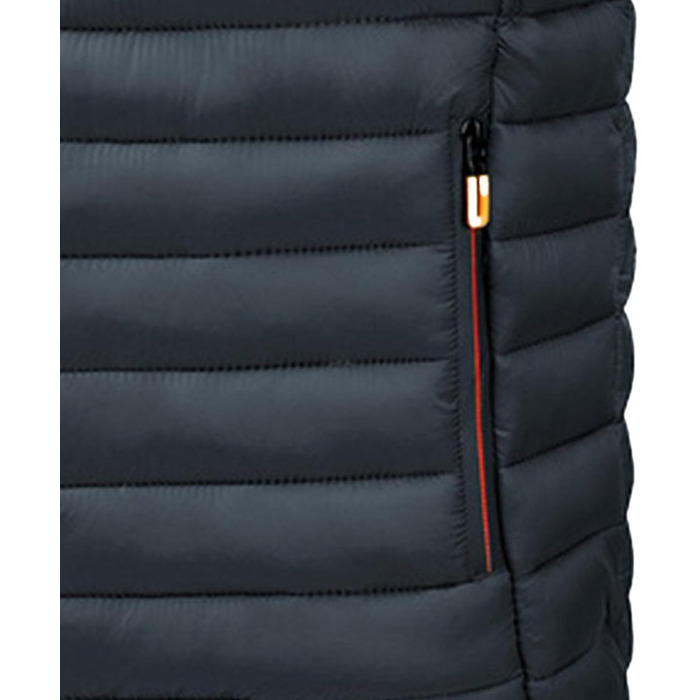 Чоловіча жилетка, утеплена, легка, тепла, для активного відпочинку, без рукавів, зимова, стегана, зі стійким коміром, слім-силует, чорний, XL