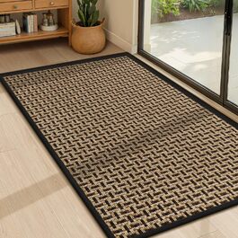 При Entrance килимок для входу LEKEEPGO 60x90 см, протиковзний вологопоглинаючий килим для дому та дверей, чорний