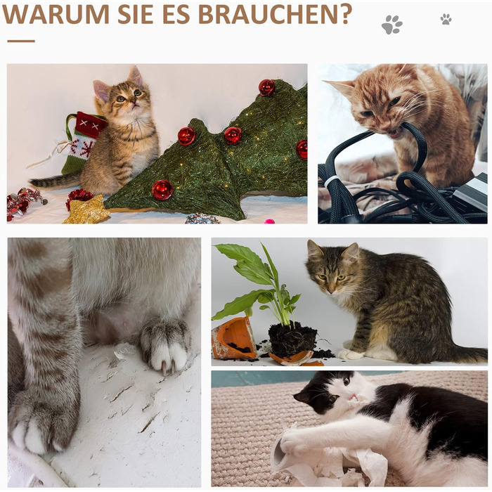 PawHut Дерев'яний кігтеточки для котів, комплексна когтеточка з тунелем, ігровий комплекс, 50 x 40 x 105 см, Бежевий