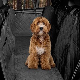 Захист для заднього сидіння автомобіля для собак Hainberger: водовідштовхувальний, анти-царапин, з боковим захистом та віконцем, 137x147 см