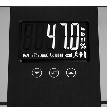 Електронні ваги для ванної Ruhhy до 225 кг з аналізатором складу тіла