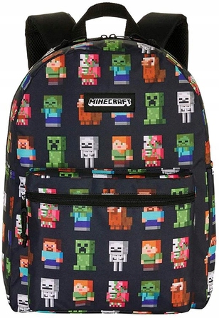 Шкільний рюкзак Astra Minecraft однокамерний, чорний, 16 л