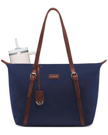 Сумка для ноутбука LOVEVOOK жіноча велика шопер для роботи, університету, школи (15.6 дюймів, синя)