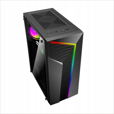 Ігровий корпус ATX Rocket ROCC02 з LED ARGB вентилятором та загартованим склом