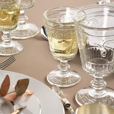 La Rochère Tasting Glass Wine Glass Versailles Shell Ornaments 400ml - Set of 6