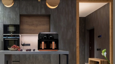 Аерофритюрниця AirDweller ADTJF3 2400 Вт, 9 л, чорно-золота