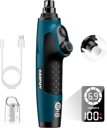 Шліфувальник кігтів для собак Casfuy Smarter Krallenschleifer – 6 режимів, LED-підсвітка, тихий, акумуляторний, для собак та котів