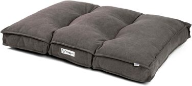 Килимок для собак JAMAXX з м'якою наповнювачем, знімний чохол, лежанка для собак, килимок на підлогу, дизайн Vintage Canvas, PDB1086 (M) 65 x 55 (L 100x70, mud)