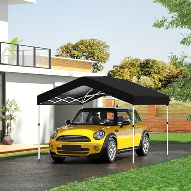 COBIZI Gazebo - Folding Gazebo - Waterproof, Stable, 275 cm Party Tent, UV Protection 50+ - Folding Gazebo with Waffle Pattern for Camping, Beach, Family Gatherings (White) (Black, 3x3m with 1 Side Walls)