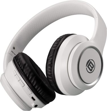 Навушники Bresser Bluetooth Over-Ear з мікрофоном для геймінгу та дзвінків, 3.5 мм, білі