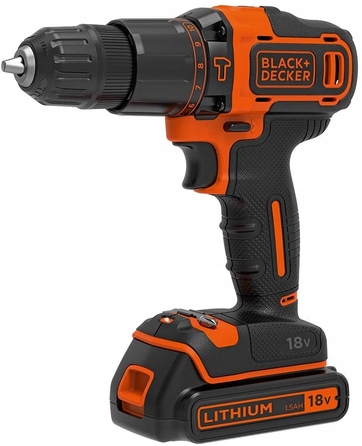 Акумуляторний шуруповерт Black+Decker 18 V BDCHD18N