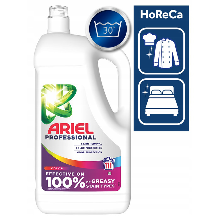 Рідкий засіб для прання Ariel Professional універсальний для кольорових речей, 4,955 л (111 прань)