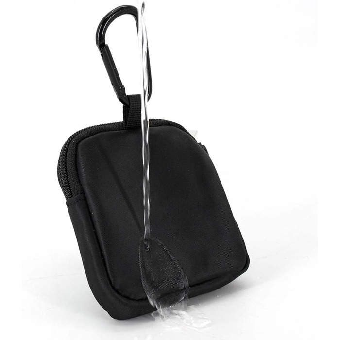 Сумка для ласощів для собак COOWONE з кликером для дресирування, водонепроникна, з тримачем для кульок для екскрементів, чорна