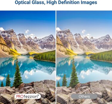 Фільтр UV PROfezzion Slim 58mm для Canon EOS 2000D, 4000D, 1300D, 1200D, 850D, 800D, 760D, 750D, 700D, 650D, 600D, 550D, 500D, 250D, 200D з об'єктивом EF-S 18-55mm та іншими об'єктивами з різьбою 58mm