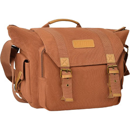 Сумка для камери CADeN з канвасу, вінтажна фотосумка на плече, для компактних DSLR/SLR камер Sony, Nikon, Canon, сумісна з об'єктивами, колір: Coffee 3.0