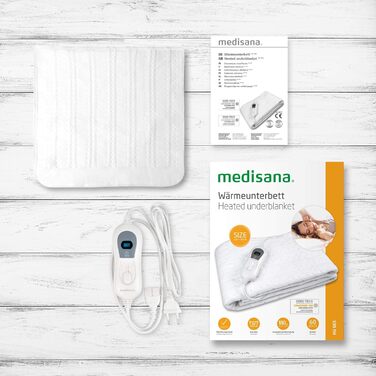 Електрична грілка Medisana HU 665, 150 x 80 см, з автовимкненням та захистом від перегріву, 3 температурні режими, пральна