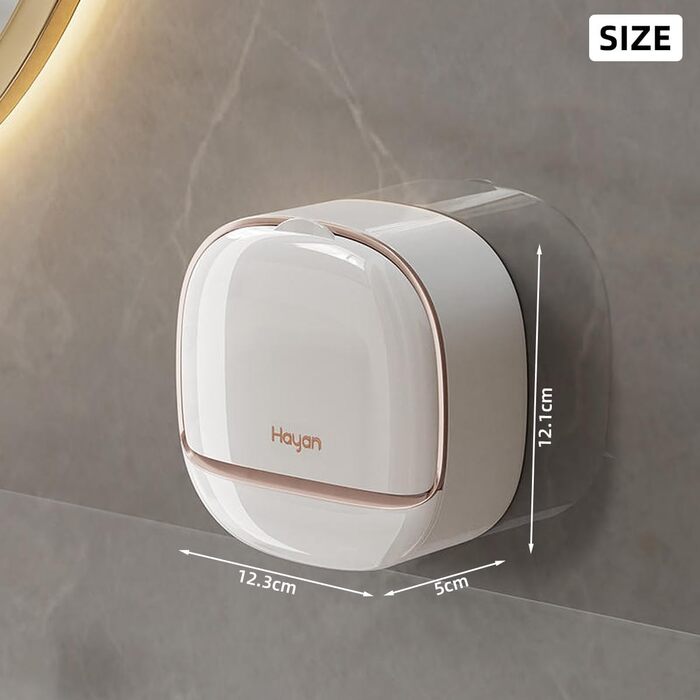 Настінний диспенсер для мила з кришкою-відкидним механізмом, піддон для стікання води, водонепроникний мильниця без свердління, самоклеюча мильниця для ванної, кухні, душу, школи, спортзали (білий)