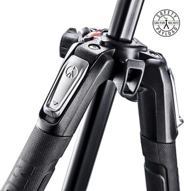 Штатив Manfrotto 190X з алюмінію – 3-секційний для бездзеркальних та DSLR камер