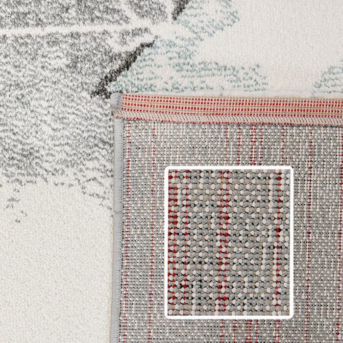 Дитячий килим круглий Elefant, короткий ворс, 120 см, блакитно-сірий. Килим в дитячу кімнату для дівчаток та хлопчиків, м'який, антиалергенний