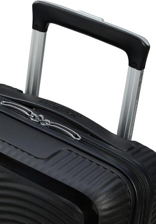 Чемодан American Tourister Hartschalenkoffer 77 см, великий, з 4 колесами, TSA-замок, розширюваний, легкий, 97/110 л, чорний (Bass Black)