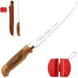 Філейний ніж Marttiini Classic Superflex 30,6 см з подарунковою упаковкою та точилкою RTX, надгострий і гнучкий, для риби та м'яса
