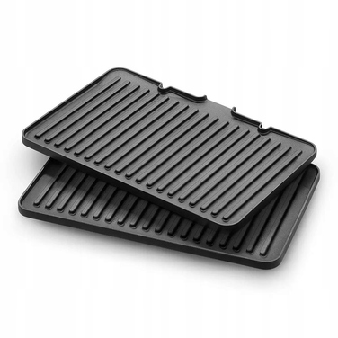 Електричний гриль Braun MultiGrill 9 Pro 2200 Вт, складаний, сріблястий/сірий
