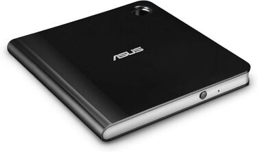 Зовнішній ультратонкий Blu-ray привід ASUS BW-06D5H-U BDXL з підтримкою M-Disc для запису Blu-ray, DVD та CD, сумісний з Windows та Mac