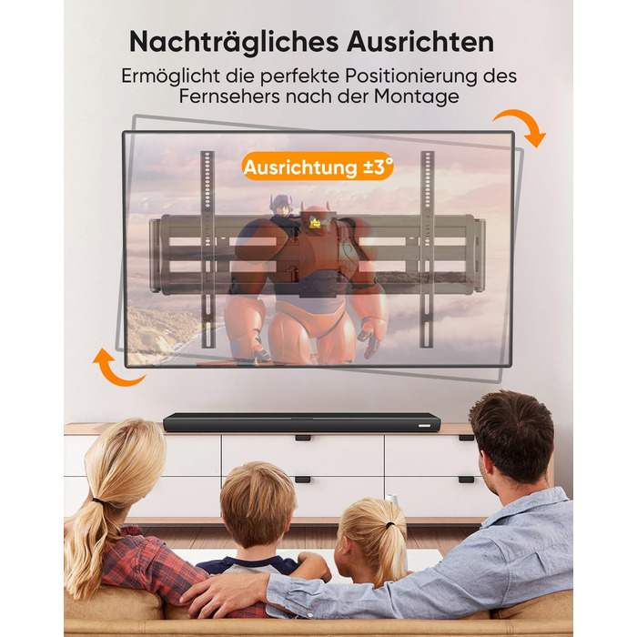 Кронштейн для телевізора FORGING MOUNT HY9458 для XXL TV 60–120 дюймів, до 125 кг, поворотний та нахильний, висувний подвійний важіль 1090 мм, VESA до 900x600мм