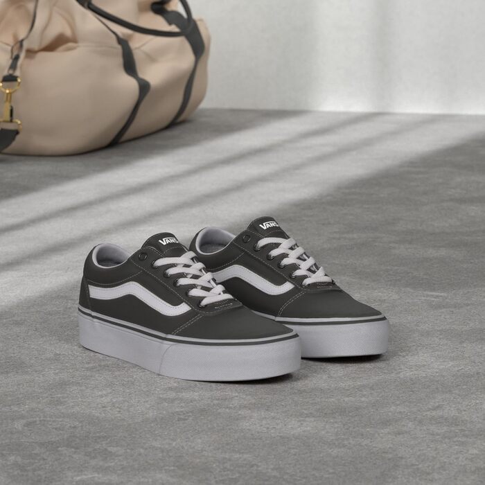 Кросівки Vans Ward Platform на платформі, 41 EU, чорно-білі, канвас