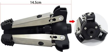 Штатив Koolehaoda з алюмінію з рідкосною головкою та складаною ніжкою для DSLR-камери, висота до 148 см