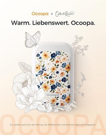 Електричні грілки для рук OCOOPA AI з магнітом, 2 шт., 5000mAh, акумуляторні, ультратонкі, для жінок, подарунок, зима