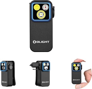 Міні-ліхтар OLIGHT Oclip Pro LED з розсіяним, фокусованим та червоним світлом, 500 лм, USB-C, IPX6, кліпса, для бігу, кемпінгу, аварій