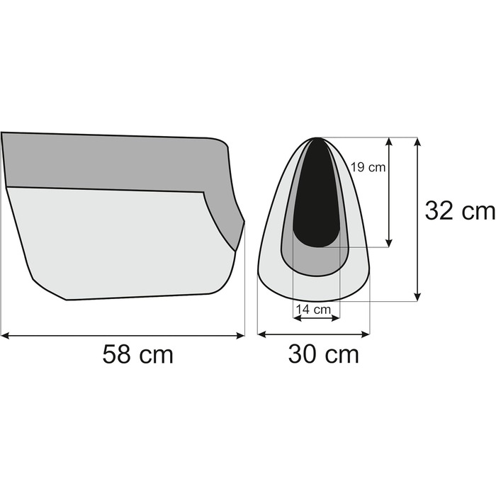 Сумка-переноска для собак та котів, розмір S/L, сіра. Ідеально для маленьких та середніх собак, цуценят та котів. Розміри: 30 x 50 x 32 см