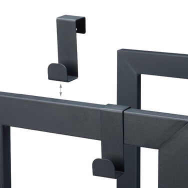 Relaxdays Firewood Rack with 2 Shelves