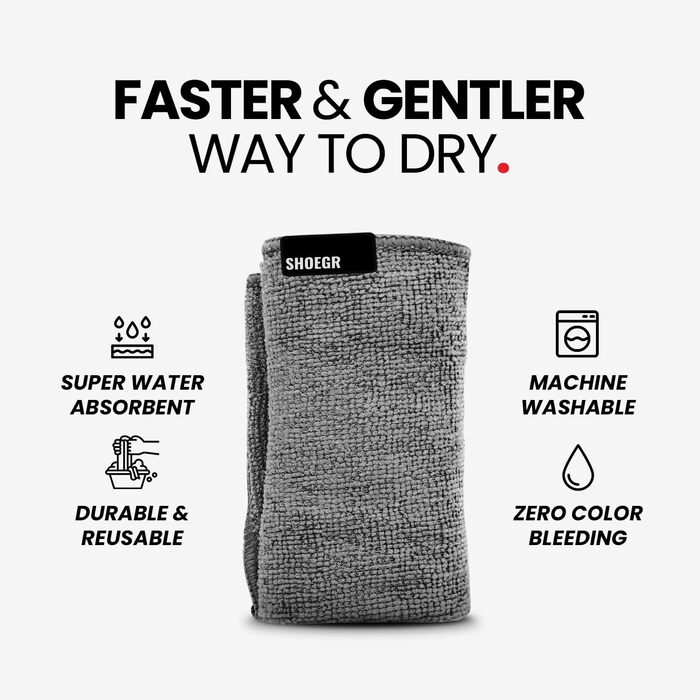 SHOEGR Ultimate Shoe Cleaning Set | Suitable for Sneakers, Nubuk, Canvas, Knit | Shoe Care Set – Cleaning Solution, Brushes, and Microfiber Cloth