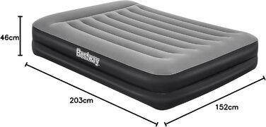 Надувний матрац Bestway Aeroluxe з вбудованим електронасосом, Queensize (203x152x46 см)