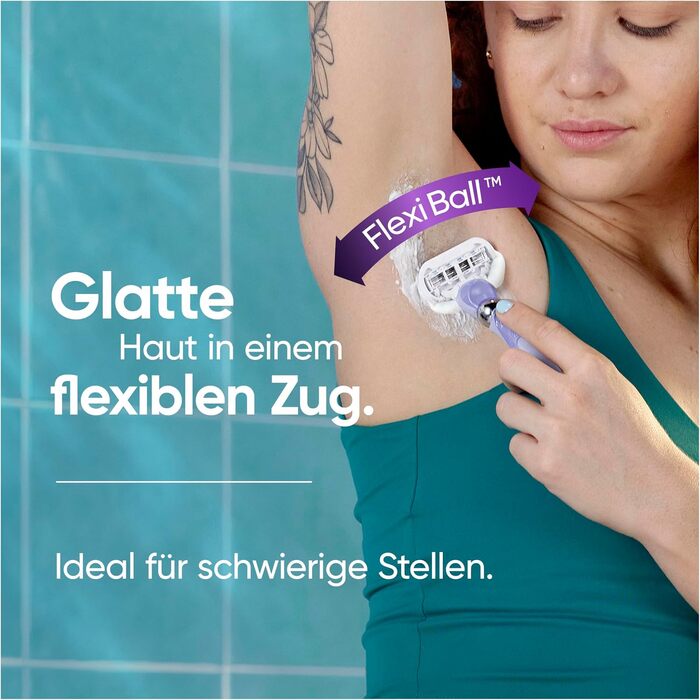 Жіноча бритва Gillette Venus Extra Smooth Swirl, фіолетова (набір: 1 бритва + 9 змінних касет)